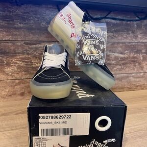 Vans SK8-Mid Black, White & Red High-Top Sneakers